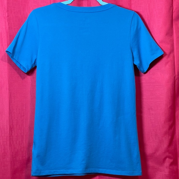 NIKE DRI FIT ATHLETIC CUT BLUE TEE SIZE M - Picture 7 of 10